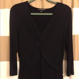 Black Cable & Gauge knot shirt